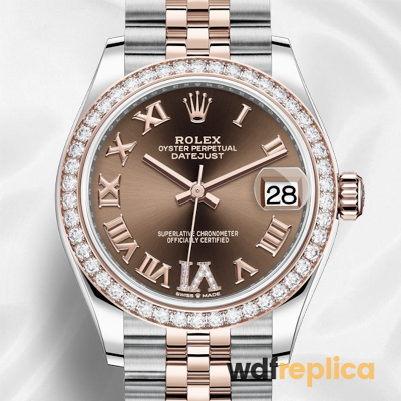 Rolex Datejust 31mm Ladies m278381rbr-0006 Chocolate Dial Silver-tone